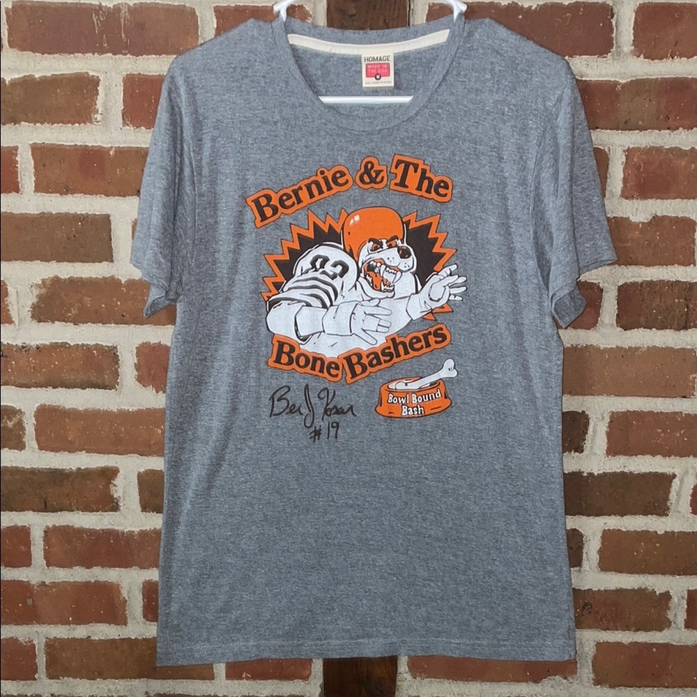 HOMAGE Cleveland Browns, Bernie & the Bone Bashers, #19, size medium